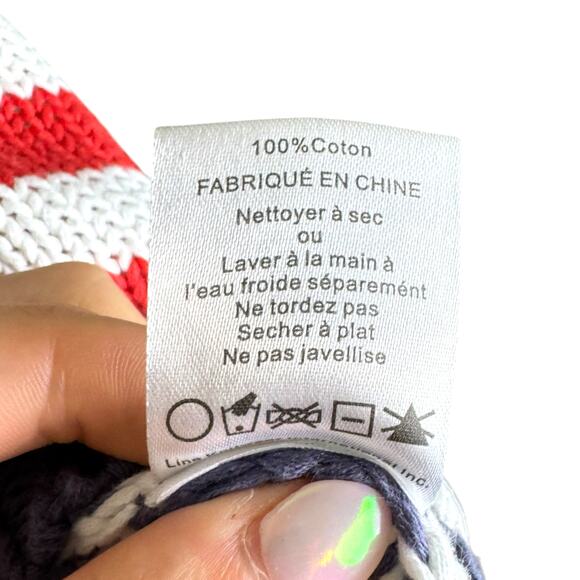 John + Jenn Colorful Striped Long Sleeve Boxy Chunky Knit Boutique Sweater - Picture 13 of 14